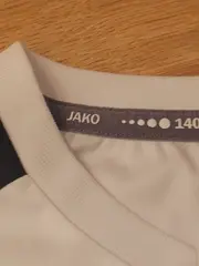 Vorschaubild 4 von Sport Shirt Kinder Gr. 140 Weiß Anthrazit Fußball Trikot