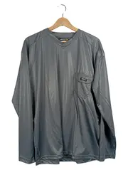 Vorschaubild 1 von Herren Langarmshirt Polyester Grau Gr. XL Sportlich Freizeit