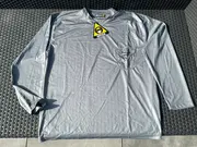 Vorschaubild 2 von Herren Langarmshirt Polyester Grau Gr. XL Sportlich Freizeit