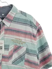 Vorschaubild 3 von Herren Kurzarm Hemd Gr. XL gestreift California Baumwolle