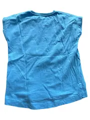 Vorschaubild 2 von Mädchen T-Shirt Gr. 104 Blau Eiscreme Motiv Glitzer