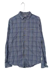 Vorschaubild 1 von Herren Freizeithemd Kariert Blau Gr. S Regular Fit Baumwolle