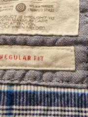 Vorschaubild 6 von Herren Freizeithemd Kariert Blau Gr. S Regular Fit Baumwolle