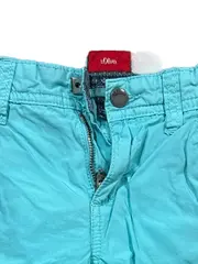 Vorschaubild 3 von Cargo Shorts Kinder Baumwolle Uni Freizeit Türkis Gr. 128