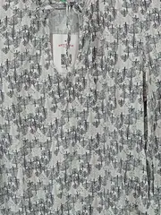 Vorschaubild 3 von Damen Bluse Baummuster Gr. XS Weiß Viskose