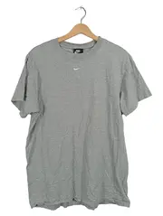 Vorschaubild 1 von Herren T-Shirt Gr. M Grau Baumwolle Meliert Logo Stickerei Sport Freizeit