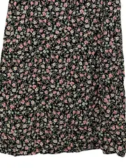 Vorschaubild 3 von Sommerkleid Damen Blumenmuster Gr. 38/40 Schwarz Feminin