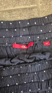 Vorschaubild 5 von Damen Midirock Sportrock Gr. 38 M Blau Gepunktet Viskose