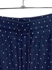 Vorschaubild 3 von Damen Midirock Sportrock Gr. 38 M Blau Gepunktet Viskose