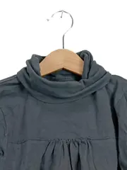 Vorschaubild 3 von Langarmshirt Rollkragen Blumen Gr. 138 Petrol Mädchen Baumwolle