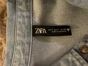 Vorschaubild 4 von Damen Hemdbluse Langarm Rüschen Baumwolle Blau Gr. S 36