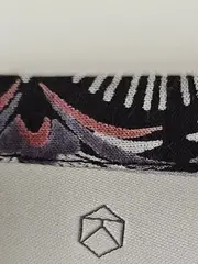 Vorschaubild 7 von Damen Bluse Gr. 40/L Viskose Fächermuster Schwarz Grau Rosa