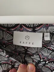 Vorschaubild 8 von Damen Bluse Gr. 40/L Viskose Fächermuster Schwarz Grau Rosa