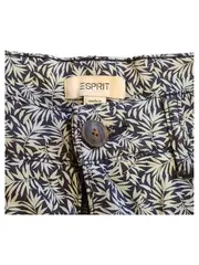 Vorschaubild 4 von Herren Shorts Bermuda Blau Blätter Muster Gr. 32 Baumwolle