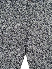Vorschaubild 3 von Herren Shorts Bermuda Blau Blätter Muster Gr. 32 Baumwolle