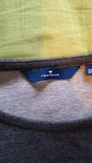 Vorschaubild 5 von Damen Sweatkleid Gr. 38/M Grau Baumwolle Taschen