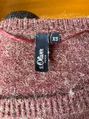 Vorschaubild 5 von Pullover Herren Gr. XS Rot Meliert Strickpullover Langarm Casual