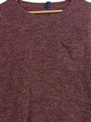 Vorschaubild 4 von Pullover Herren Gr. XS Rot Meliert Strickpullover Langarm Casual