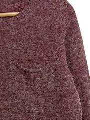 Vorschaubild 2 von Pullover Herren Gr. XS Rot Meliert Strickpullover Langarm Casual