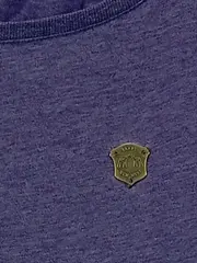 Vorschaubild 2 von Damen T-Shirt Gr. L Lila Meliert Casual Baumwolle