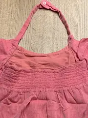 Vorschaubild 4 von Mädchen Sommerkleid Gr. 122 Rosa Neckholder Rüschen Baumwolle