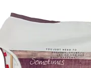 Vorschaubild 2 von Damen Top Shirt Gr. 38 M Weiß Schriftzug Print Ärmellos Sommer Casual