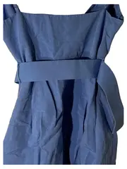 Vorschaubild 3 von Wickelrock Damen Blau Minirock Baumwolle Gr. S 36