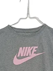 Vorschaubild 3 von Mädchen T-Shirt Crop Top Gr. 146/156 Grau Rosa Logo Sportlich