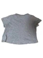 Vorschaubild 2 von Mädchen T-Shirt Crop Top Gr. 146/156 Grau Rosa Logo Sportlich