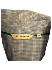 Vorschaubild 6 von Damen Hemdbluse Gr. 36/S Blau Kariert Baumwolle Langarm