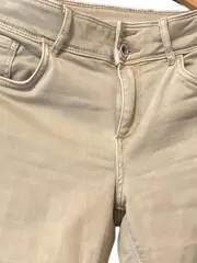 Vorschaubild 3 von Damen Jeans Regular Fit Hose Baumwolle Beige Gr. W31/L31