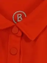 Vorschaubild 3 von Poloshirt Damen Gr. 38 M Orange Kurzarm Polo Shirt Logo Casual Basic