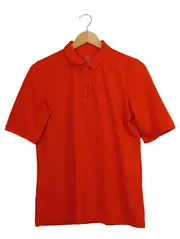 Vorschaubild 1 von Poloshirt Damen Gr. 38 M Orange Kurzarm Polo Shirt Logo Casual Basic