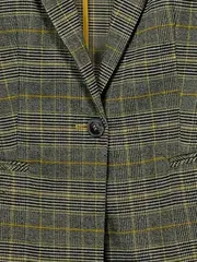 Vorschaubild 3 von Blazer Damen Kariert Business Jacke Grau Gr. 34 XS