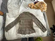 Vorschaubild 5 von Blazer Damen Kariert Business Jacke Grau Gr. 34 XS