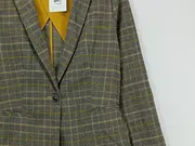 Vorschaubild 2 von Blazer Damen Kariert Business Jacke Grau Gr. 34 XS