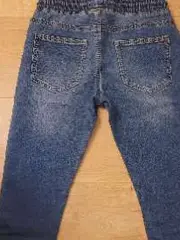 Vorschaubild 4 von Kinder Jeans Regular Fit Gr. 134 Blau Fußball Applikation
