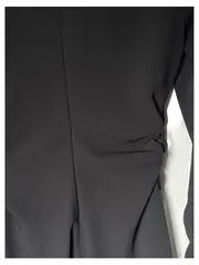 Vorschaubild 4 von Damen Kleid Langarm Schwarz Raffung Elegant Gr. S/36