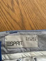 Vorschaubild 4 von Damen Hosenrock Blau Gr. 34/XS Baumwolle Casual