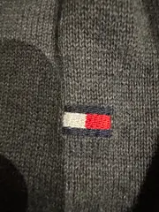 Vorschaubild 2 von Pullover Herren M V-Ausschnitt Grau Baumwolle Seide