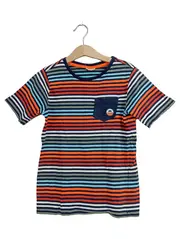 Vorschaubild 1 von Jungen T-Shirt gestreift Brusttasche Gr. 128/134 Mehrfarbig Casual