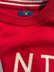 Vorschaubild 3 von Damen Pullover Rot Gr. XS Baumwolle Logo Strickpullover