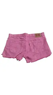 Vorschaubild 2 von Damen Jeans Shorts Rosa W26 Destroyed Fransen Baumwolle
