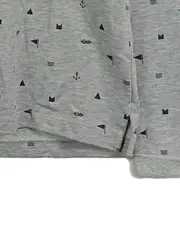 Vorschaubild 4 von Damen Pullover Langarm Maritim Schriftzug Grau Gr. S