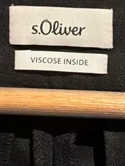 Vorschaubild 3 von Damen Culotte Anzughose Schwarz Gr. 38 Weites Bein Business