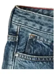 Vorschaubild 5 von Damen Jeans Regular Fit Gr. 34 W26 Blau Logo-Print