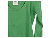 Vorschaubild 3 von Damen Langarmshirt Baumwolle Basic Gr. XL Grün