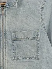 Vorschaubild 2 von Jeansjacke Damen Blau Baumwolle Gr. 40 L Freizeit Reißverschluss