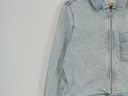 Vorschaubild 3 von Jeansjacke Damen Blau Baumwolle Gr. 40 L Freizeit Reißverschluss