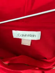 Vorschaubild 2 von Damen Hoodie Kleid Rot Schnürung Kapuze Gr. S